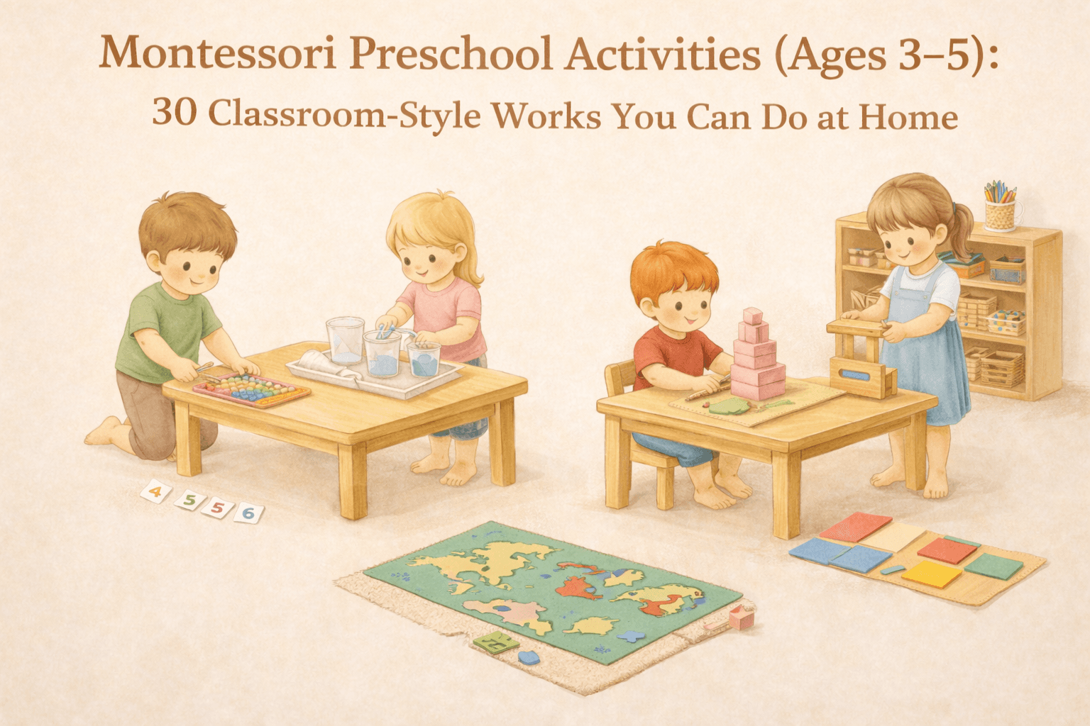 Montessori Preschool Activities (Ages 3-5): 30 Classroom-Style Works You Can Do at Home