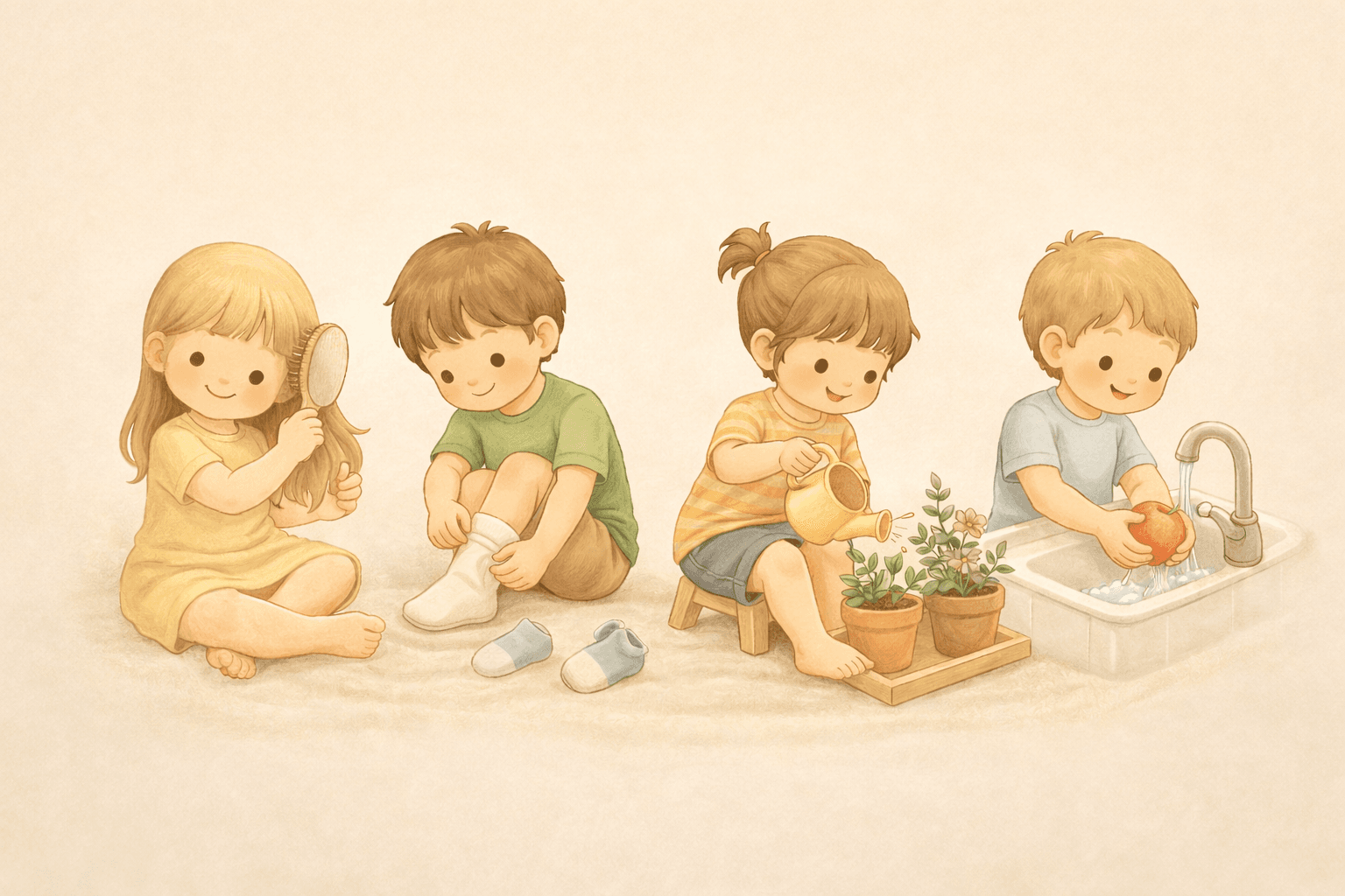 Montessori practical life activities