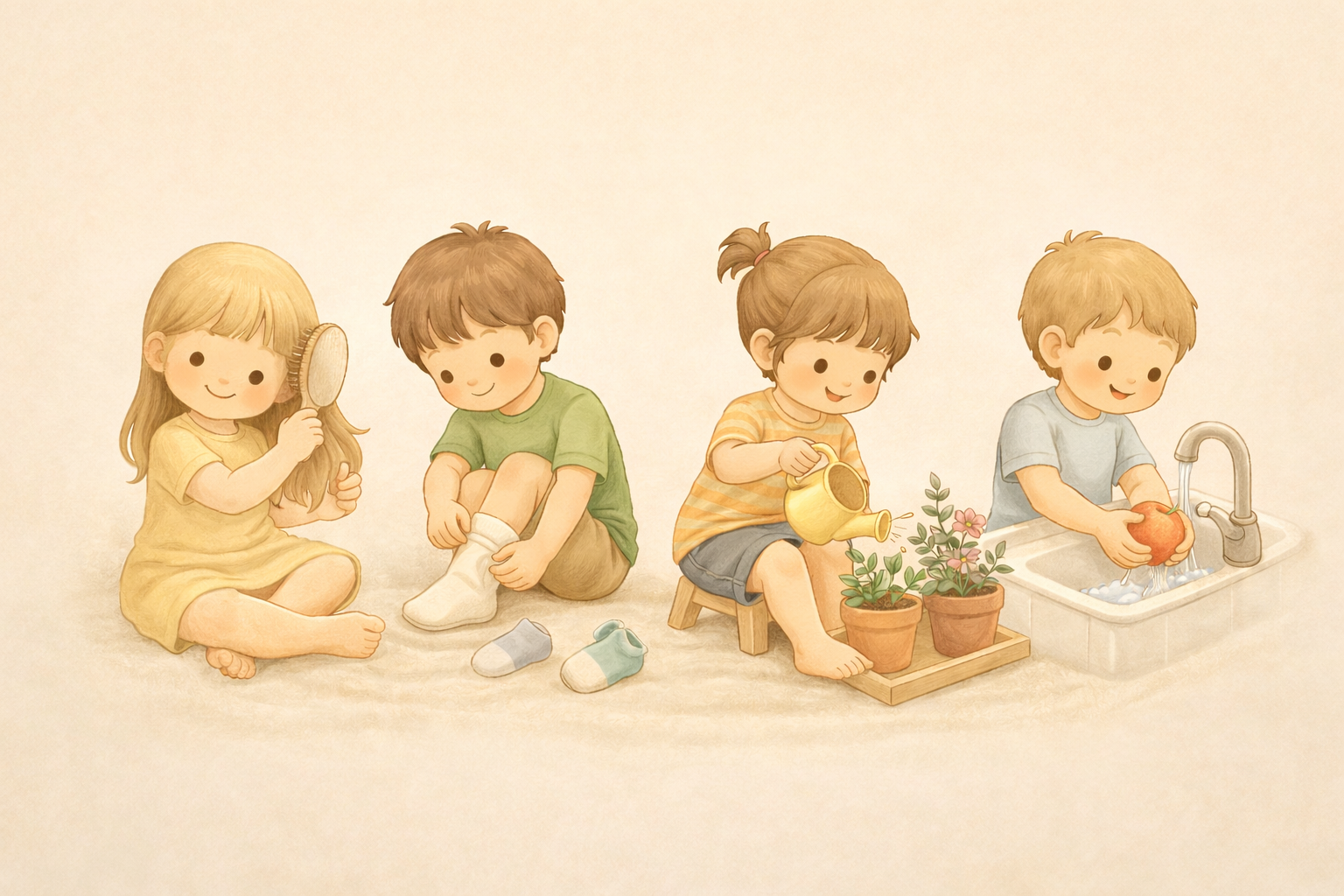 Montessori practical life activities